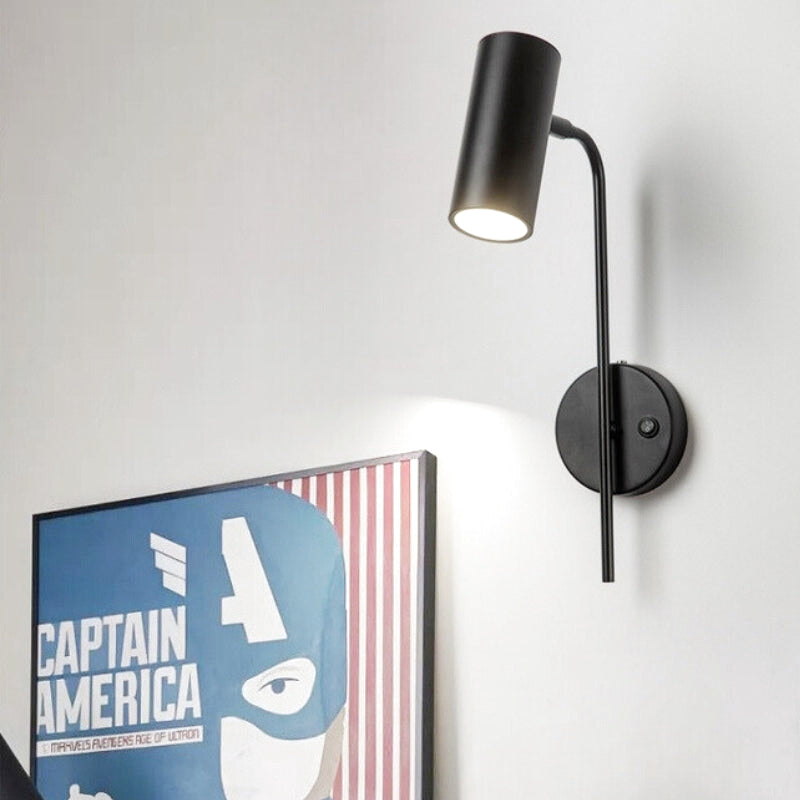 Applique Murale Design Cylindrique avec Bras Articulé | Éclairage Moderne pour Salon 1