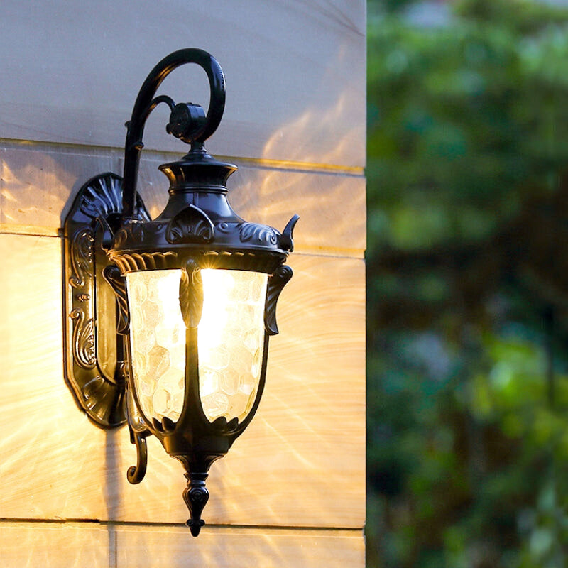 Applique Murale Extérieure Ancienne en Laiton Vieilli | Éclairage Doux pour Ambiance Élégante dans Votre Jardin 1