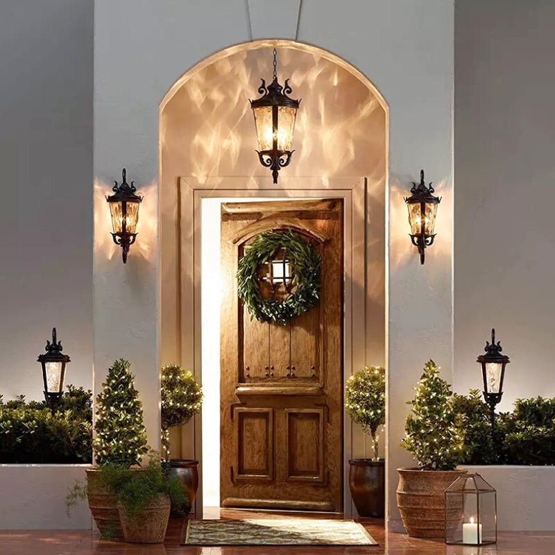 Applique Murale Extérieure Ancienne en Laiton Vieilli | Éclairage Doux pour Ambiance Élégante dans Votre Jardin 5