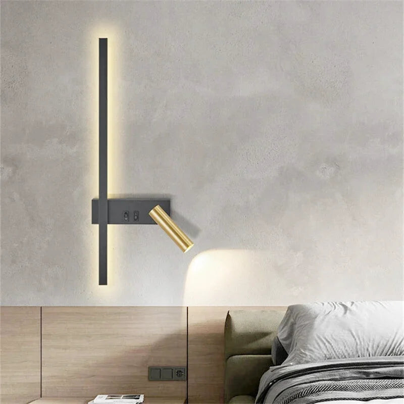 Éclairage Moderne | Applique Murale Design avec Liseuse LED et Bras Articulé | Élégante Décoration pour Chambre 1