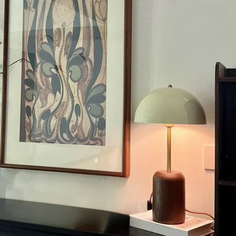 Lampe À Poser Design en Bois Massif avec Abat-Jour Épuré | Ambiance Chaleureuse pour Intérieur 2