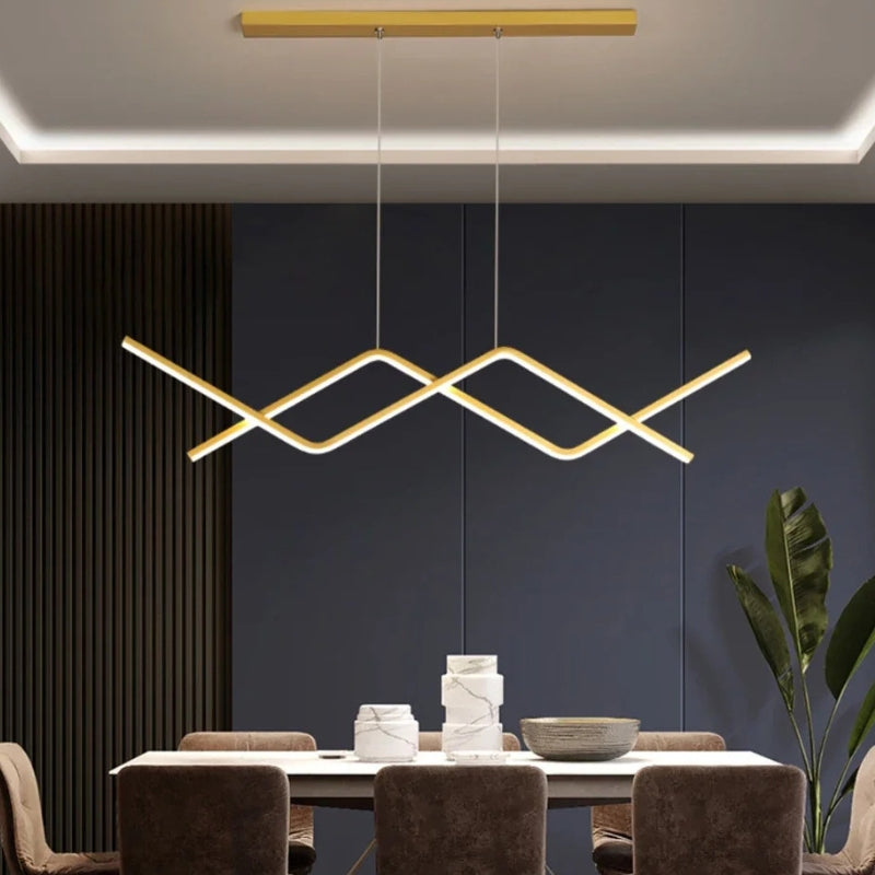 Suspension LED Moderne | Éclairage Épuré avec Lumière Douce | Solution Économique pour Cuisine Élégante 5