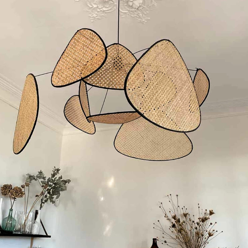 Suspension en Cannage | Éclairage Bohème avec Design Artisanal | Ambiance Chaleureuse pour Intérieur Authentique 0